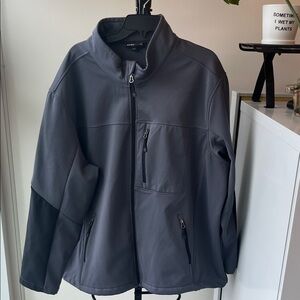 Swiss Tech Men's Gray Softshell Performance Jacket Size 3XL